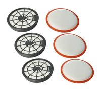 vhbw Filter Set compatible with Dirt Devil DD2620, DD2620-0, DD2620-1, DD2620-2, DD2620-3 Vacuum Cleaner - 6x Filter