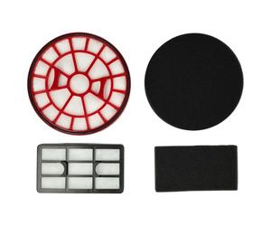 vhbw Filter Set compatible with Dirt Devil M1144 Vacuum Cleaner - 2x Spare Filter (Exhaust Filter, Dual Motor Protection Filter)
