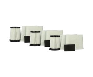 vhbw Filter Set compatible with Dirt Devil M2881-8, M2881-6, M2881-7, M2881-9 Vacuum Cleaner - 12x Filter