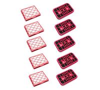 vhbw Filter Set compatible with Lux 1, 1 Classic, 1 Royal, Classic Vacuum Cleaner - 10x Spare Filter (Activated Carbon Filter, HEPA-Filter)