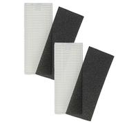 vhbw Filter Set compatible with Rowenta X-plorer 45 Series RR8227 Vacuum Cleaner Robot - 4x Spare Filters (filter, foam filter)