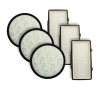 vhbw Filter Set compatible with Rowenta X-Trem Power Cyclonic RO6951EA, RO6941EA Vacuum Cleaner - 6x Filter