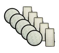 vhbw Filter Set compatible with Rowenta X-Trem Power Cyclonic RO6963EA, RO6971EA Vacuum Cleaner - 10x Filter
