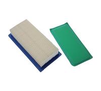 vhbw Filter Set Replacement for Briggs & Stratton 93400 for Lawn Mower Motor - 2x Exchange Filter (Air Filter, Pre-Motor Filter)