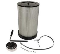 vhbw Fine Dust Filter Replacement for Scheppach 75006000 for Extraction System - Fine Dust Filter Cartridge with Cleaning Brush