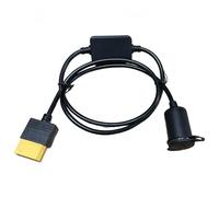 VHBW for DJI Power Car Charger Adapter Cable (12V SDC to Cigarette Lighter Plug - 3.3ft) for DJI Power 2000/1000V2/1000/500 Portable Power Stations
