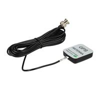 vhbw GPS Antenna compatible with Garmin GPS 100, 15H, 100STD, 125, 120, 15, 135 Car Sat Nav with BNC Connector - Magnetic Base, 5 m Black