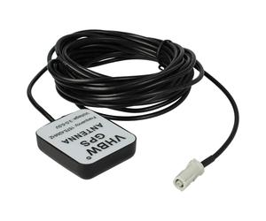 vhbw GPS Antenna compatible with JVC KW-NT30, KW-NT3 Car Sat Nav with AVIC Connector - Magnetic Base, 5 m Black