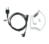 vhbw Headset earpiece compatible with Icom IC-M10E, IC-J12, IC-M12, IC-M11, IC-H6, IC-H2 Radio Walkie Talkie + PTT Microphone, acoustic tube