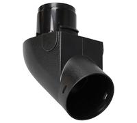 vhbw Hose End Connector Fitting Adapter Compatible with Miele S402, S407, S400I, S403, S404, S405, S406 Vacuum Cleaner, Hose, Black