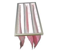 vhbw HVAC F7 Bag Filter for Air-Conditioner Unit, Ventilation System, HVAC Applications, 28,7 x 59,2 x 36 cm, Neon Pink - Pocket Filter, AC Air Filte