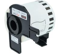 vhbw Label Roll with Holder 62mm x 15.24m Compatible with Brother QL-820NWB, QL-800, QL-810W Label Maker