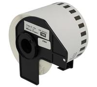 vhbw Label Roll with Holder 62mm x 30.48m (1 Label) Compatible with Brother PT QL-550 Label Maker - Premium, Removable White