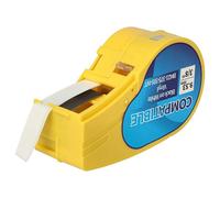 vhbw Label Tape Compatible with Brady BMP21, BMP21-LAB, BMP21-PLUS, ID PAL, LABPAL Label Printer 9.35mm Black on White, Vinyl