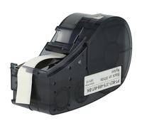 vhbw Label Tape Compatible with Brady BMP21, BMP21-LAB, BMP21-PLUS Label Printer 9.53mm Black on White, Nylon Cloth (polyamid)