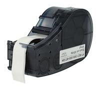 vhbw Label Tape Compatible with Brady M210-LAB, M211 Label Printer 6.4m x 12.7 mm, Black on White, Vinyl