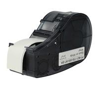 vhbw Label Tape Compatible with Brady M210-LAB, M211 Label Printer 6.4m x 19.05 mm, Black on White, Vinyl