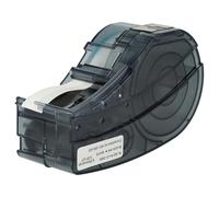 vhbw Label Tape Compatible with Brady M210, M210-LAB, M211, LABPAL Label Printer 6.4m x 6.35 mm, Black on White, Plastic, Polyester
