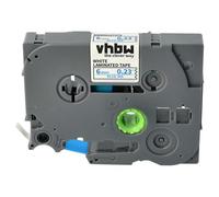 vhbw Label Tape Compatible with Brother PT 1000, 1230PC, 1200P, 1200, 1090, 1080, 1010, 1000-Series Label Printer 8m x 6 mm, Blue on White