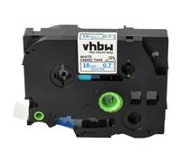 vhbw Label Tape Compatible with Brother PT 2480, 300, 300-Series, 350, 340, 310 Label Printer 3m x 18 mm, Blue on White, Iron-On