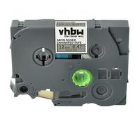 vhbw Label Tape Compatible with Brother PT 2610, 2700, 2700VP, 2710, 2500C, 2500PC, 2600 Label Printer 5m x 12 mm, Gold on Satin-Silver