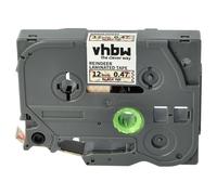 vhbw Label Tape Compatible with Brother PT P300BT, P700, H300LI, H75, H75S Label Printer 8m x 12 mm, Black on White/Red (Reindeer), Laminated