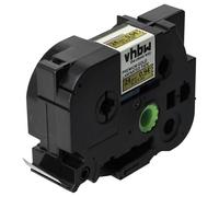 vhbw Label Tape Compatible with Brother PT PT-9400, PT-9500 PC, PT-9600 Label Printer 5m x 24 mm, Black on Premium Gold, Plastic, Laminated