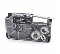 vhbw Label Tape Compatible with Casio KL-P1000, KL-HD1 Label Printer 8m x 6 mm, White on Black