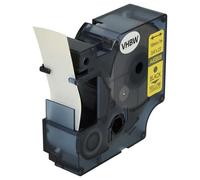 vhbw Label Tape Compatible with Dymo LabelManager 420P, 400, 450, 300, 200, 350, 360D, 350D Label Printer 7m x 19 mm, Black on Yellow