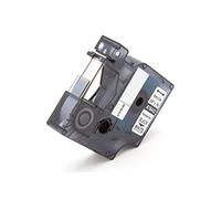 vhbw Label Tape Compatible with Dymo Rhino 6000, 5000, 5200, 4200, 3000, 1000 Label Printer 5.5m x 9 mm, Black on White, Vinyl
