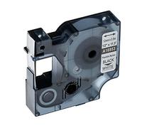 vhbw Label Tape Compatible with Dymo Rhino 6000, 5000, 5200, 4200 Label Printer 3.5m x 12 mm, Black on White, Flexible