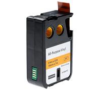 vhbw Label Tape Compatible with Dymo XTL 500 Series, 300 Series Label Printer 7m x 19 mm, Black on Orange, Vinyl