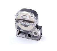 vhbw Label Tape Compatible with Epson LabelWorks LW-1000P, LW-600P Label Printer 8m x 18 mm, White on Transparent