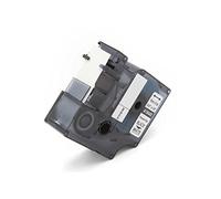 vhbw Label Tape Compatible with Tyco T107M Label Printer 5.5m x 19 mm, Black on White, Vinyl
