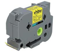vhbw Label Tape Replacement for Brother TZE-S651 for Label Printer 8m x 24 mm, Black on Yellow, Extra Strong, Laminated