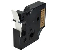 vhbw Label Tape Replacement for Dymo 45023, D1 for Label Printer 7m x 12 mm, Black on Gold
