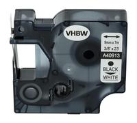 vhbw Label Tape Replacement for Dymo S0720680, D1, 40913 for Label Printer 9 mm, Black on White