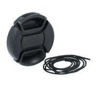 vhbw Lens Cap 37 mm compatible with Panasonic SDR-H90, SDR-H80, SDR-H280, VDR-D150, SDR-S26, SDR-S150 Camera, DSLR - Plastic, Black