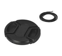 vhbw Lens Cap 58 mm compatible with Olympus 40-150 mm 4-5.6 ED R (EZ-M4015 R) Camera, DSLR - Plastic, Black, with Inner Handle