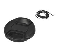vhbw Lens Cap 62 mm compatible with Sony DT 18-135 mm D3,5-5,6 SAM (SAL-18135) Camera, DSLR - Plastic, Black, with Inner Handle