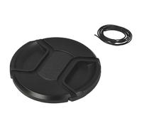 vhbw Lens Cap 77 mm compatible with Sigma 120-400 mm 4.5-5.6 DG APO OS HSM Camera, DSLR - Plastic, Black, with Inner Handle