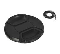 vhbw lens cap compatible with Sigma 20 mm 1.8 EX DG DF RF Asp., 24-105 mm F4 DG OS HSM Art Camera - Plastic, Black, 82mm