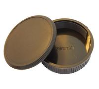 vhbw Lens Cap Set compatible with Chiyoko Camera - Rear Lens and Housing Protector, black
