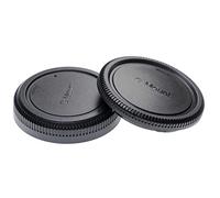 vhbw Lens Cap Set compatible with Fujifilm GFX Camera - Rear Lens and Housing Protector, black