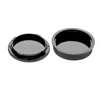 vhbw Lens Cap Set compatible with Leica T Camera - Rear Lens and Housing Protector Black