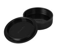 vhbw Lens Cap Set compatible with Praktiflex Camera - Rear Lens and Housing Protector, black