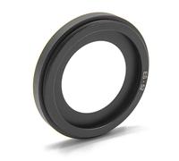 vhbw Lens Hood compatible with Canon EF 40mm 1:2,8 STM, EF-S 24 mm 1:2,8 STM 52mm Lens 52 mm Lens - Lens Shade Black, Metal, Round