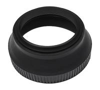 vhbw Lens Hood compatible with Leica Elmar-M 24mm f/3.8 ASPH 46mm Lens, Wide-Angle, Matt Black, Rubber, Round, 6.7 cm