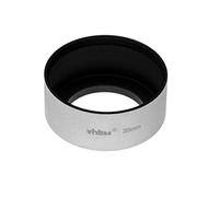 vhbw Lens Hood compatible with Lenses with 35 mm Internal Thread - Lens Shade, Black, aluminium, Round, with Filter Thread (45 mm)