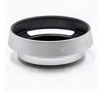vhbw Lens Hood compatible with Lenses with 37mm Internal Thread - Lens Shade, silver, metal, Round
